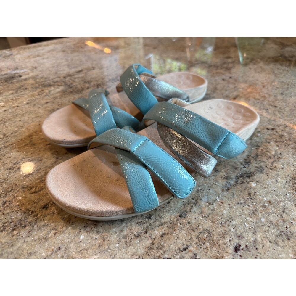 Rothy's Black Pointed Flats with Blue Trim